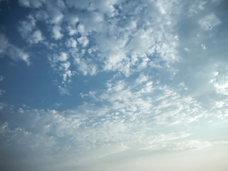 Clouds in the blue sky