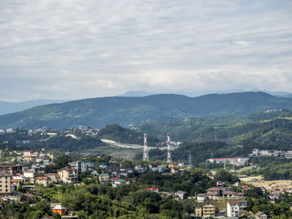 Sightseeing tower on the city of Sochi