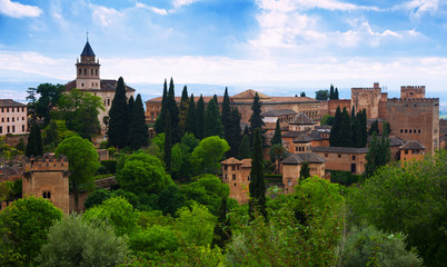 Day view to   Alhambra at  Granada
