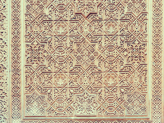Detail of Gilded Room (Cuarto dorado) at Alhambra