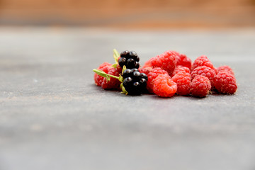 handful of berries on the ground