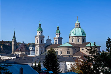 Fototapeta na wymiar Old historic Salzburg