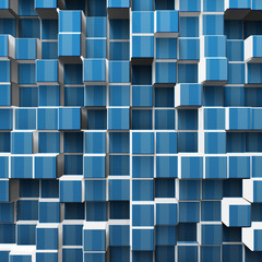 Blue cube background