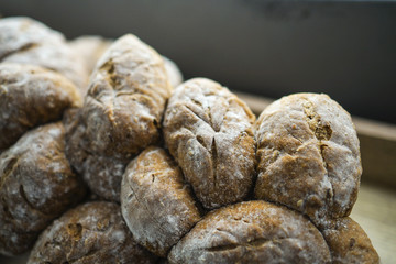 The fake models of bread, Looks like real and delicous.