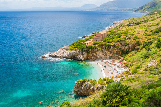 Riserva dello Zingaro, famous natural reserve in Sicily, southern Italy.