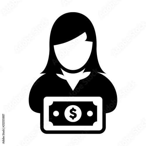 Download "Dollar sign icon vector male user person profile avatar with currency money symbol for banking ...