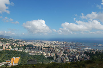 Fototapeta na wymiar panorama of Genoa