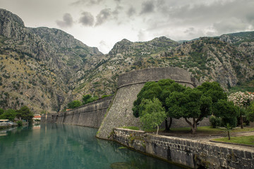 Fototapeta premium Kotor, Montenegro. Bay of Kotor bay is most beautiful place on Adriatic Sea