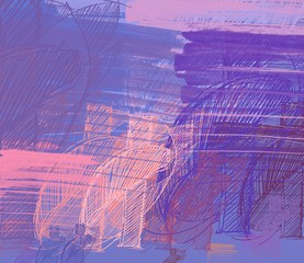 Abstract painting on canvas. Hand made art. Colorful texture. Modern artwork. Strokes of fat paint. Brushstrokes. Contemporary art. Artistic background image.