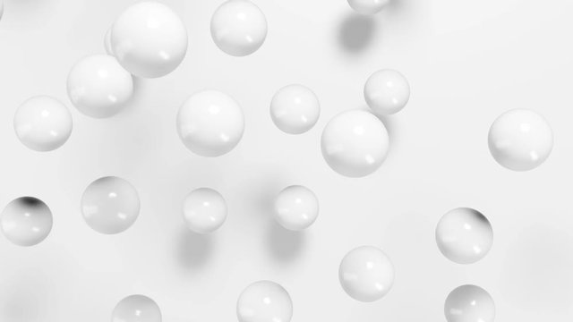 The motion of balls in space