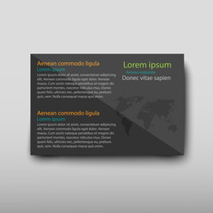 Leaflet cover presentation abstract geometric background, layout in A4 set technology brochure flyer design template vector shadow