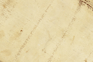 Vintage old paper canvas texture grunge background, dirt surface with spots, scratches