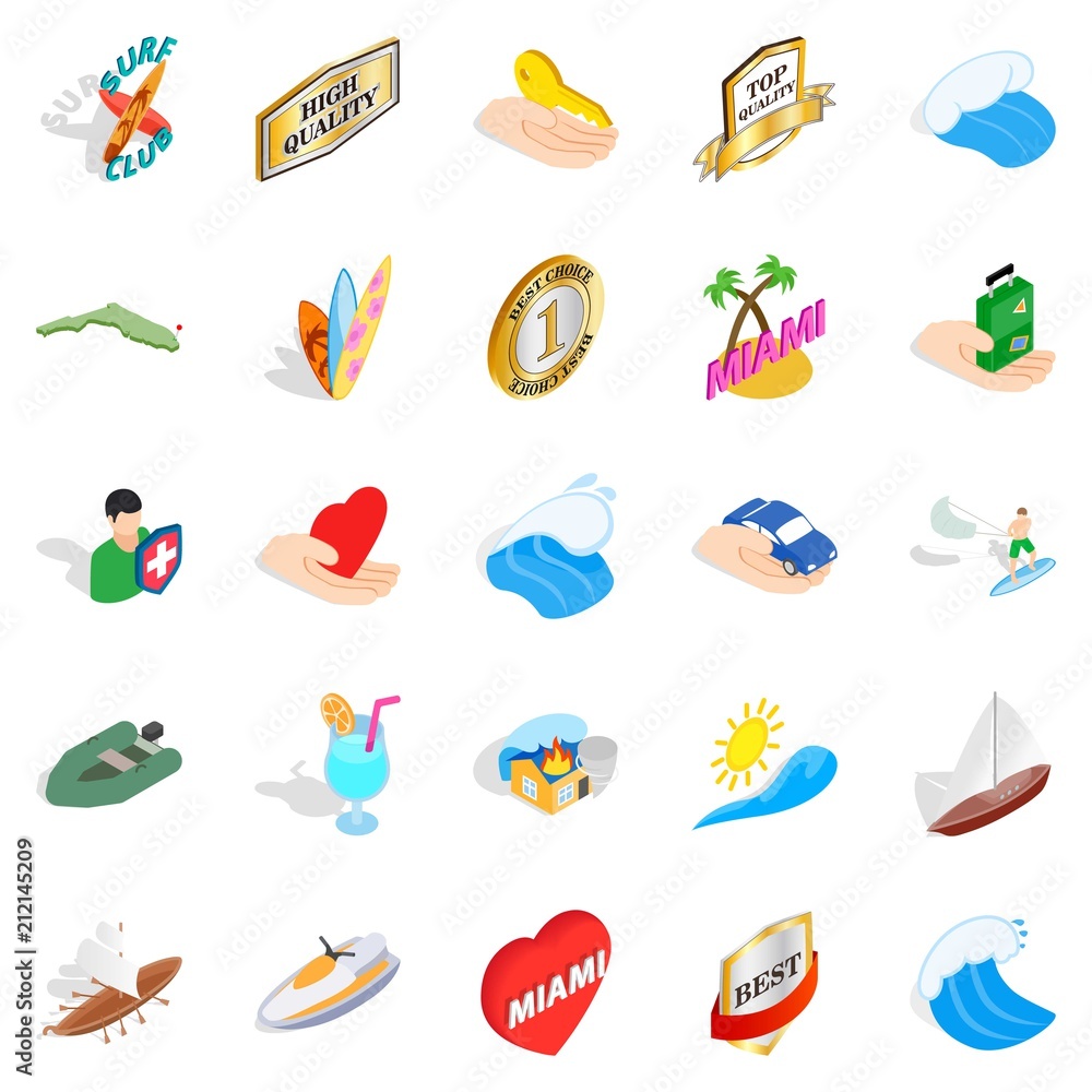 Poster travel via boat icons set. isometric set of 25 travel via boat vector icons for web isolated on whit