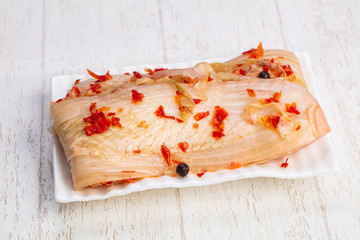 Tasty spiced kimchi