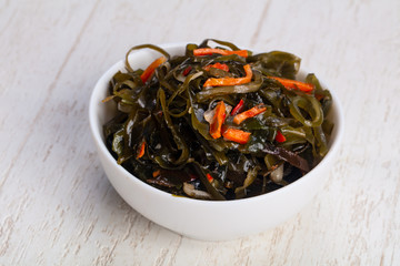 Delicious algae salad