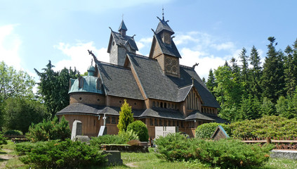 Fototapeta premium Stabkirche Wang