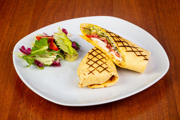 Tasty chicken roll