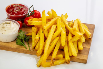 French potato with sauce