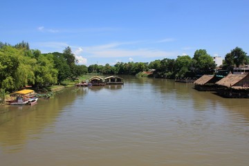 Fototapeta na wymiar クワイ川風景（タイ）