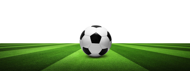 Ball auf dem Fussballplatz