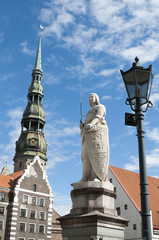 Cityscape in Riga Latvia