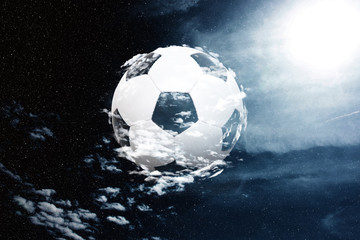 Ball auf dem Fussballplatz © Thaut Images