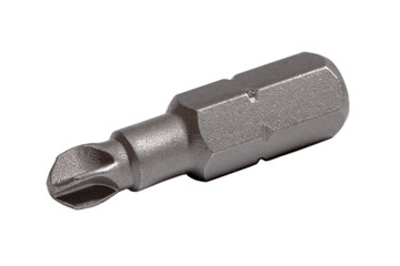 screw driver TS tip bit isolated on white. close up of bit