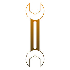 Wrench construction tool vector illustration graphic design