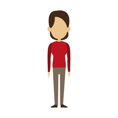 Woman cartoon isolated vector illustration graphic design