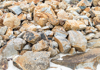 many stones chaotic mound of sand wild beach dangerous grunge texture base