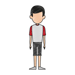Man cartoon isolated vector illustration graphic design