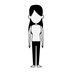 Woman cartoon isolated vector illustration graphic design