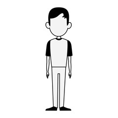 Man cartoon isolated vector illustration graphic design