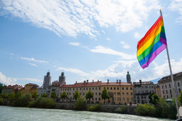 Fototapeta premium Innsbruck city center view