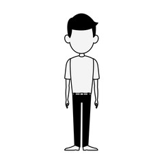 Man cartoon isolated vector illustration graphic design