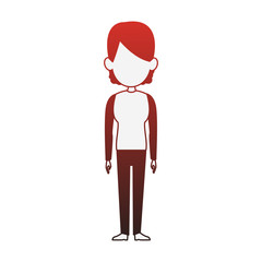 Woman cartoon isolated vector illustration graphic design