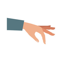 Hand grabbing isolated vector illustration graphic design