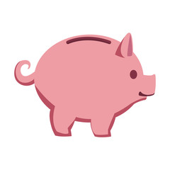 Piggy money savings vector illustration graphic design