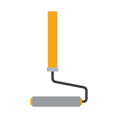 Paint rolling pin tool vector illustration graphic design