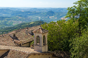 Beautifull view of San Marino - background.