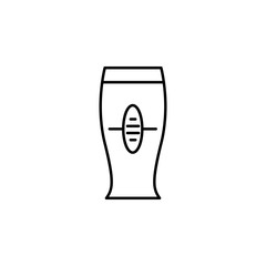 beer glass icon. Element of drinks icon for mobile concept and web apps. Thin line beer glass icon can be used for web and mobile. Premium icon