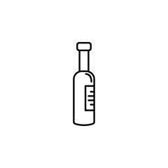 bottle of wine icon. Element of drinks icon for mobile concept and web apps. Thin line bottle of wine icon can be used for web and mobile. Premium icon