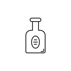 whiskey bottle icon. Element of drinks icon for mobile concept and web apps. Thin line whiskey bottle icon can be used for web and mobile. Premium icon