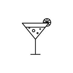 cocktail icon. Element of drinks icon for mobile concept and web apps. Thin line cocktail icon can be used for web and mobile. Premium icon