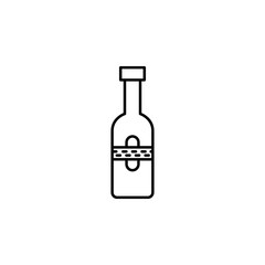 bottle of cognac icon. Element of drinks icon for mobile concept and web apps. Thin line bottle of cognac icon can be used for web and mobile. Premium icon