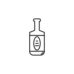 bottle of tequila icon. Element of drinks icon for mobile concept and web apps. Thin line bottle of tequila icon can be used for web and mobile. Premium icon
