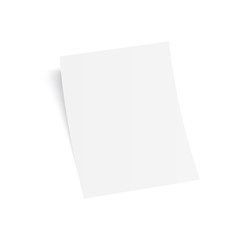 3D Flyer Paper Mock-up Design. Vector illustration.