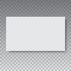 Blank of cardboard box on transparent background. Top view. Vector.