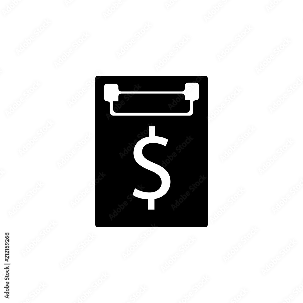 Poster credit contract icon. element of banking and finance icon for mobile concept and web apps. glyph sty