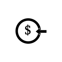 money input icon. Element of banking and finance icon for mobile concept and web apps. Glyph style money input icon can be used for web and mobile. Premium icon